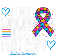 Blue Autism tee I love Someone with Autism Awareness T-Shirt