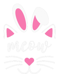 Meow Cat Face Easter Day Bunny Ears Shirt Funny Cat Lover PosiCharge Competitor Tank