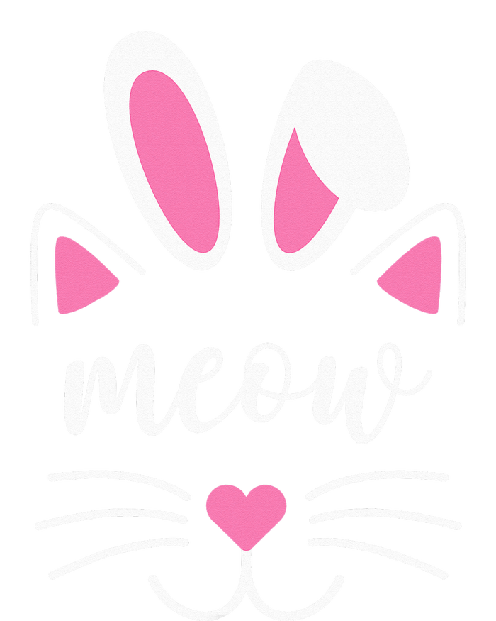 Meow Cat Face Easter Day Bunny Ears Shirt Funny Cat Lover PosiCharge Competitor Tank