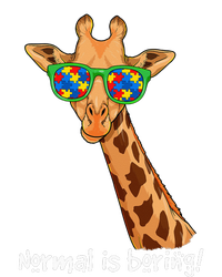 Hipster Giraffe Glasses Normal is Boring Autism Awareness Sustainable Bucket Hat