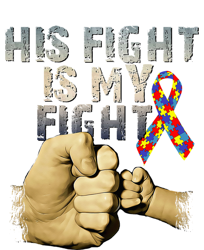 His Fight Is My Fight Autism Awareness and Support USA-Made Doggie Bandana