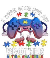 I Wear Blue For My Brother Autism Awareness Video Game Performance Fleece Hoodie