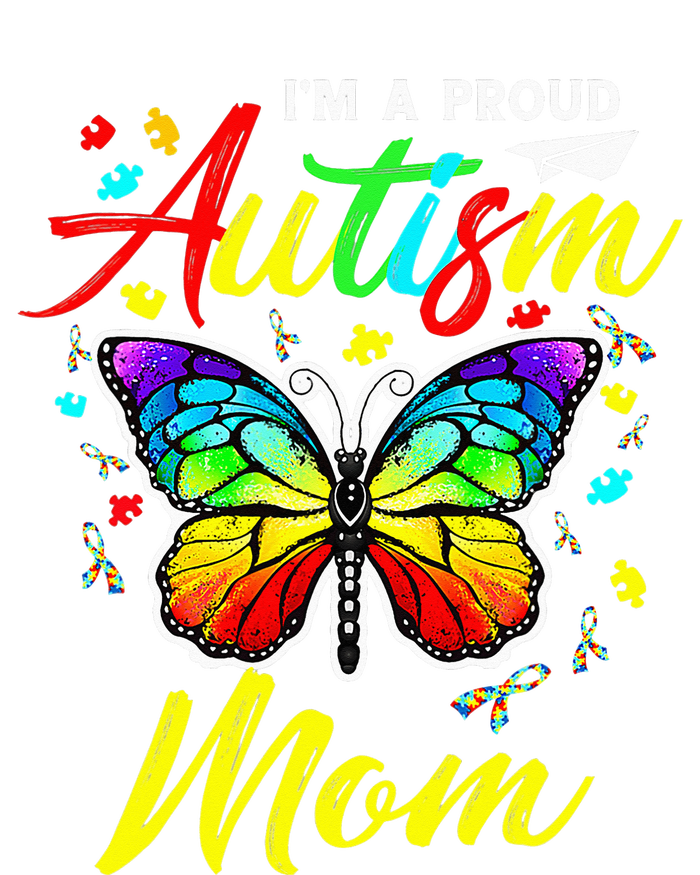 I'm A Proud Autism Mom Autism Awareness Butterfly Gifts Cooling Performance Long Sleeve Crew