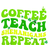 St Patricks Day Coffee Teach Shenanigans Repeat Teacher T-Shirt