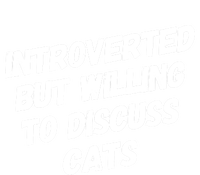 Funny Cat Lover Introverted But Willing To Discuss Cats Gift 16 in Basic Backpack