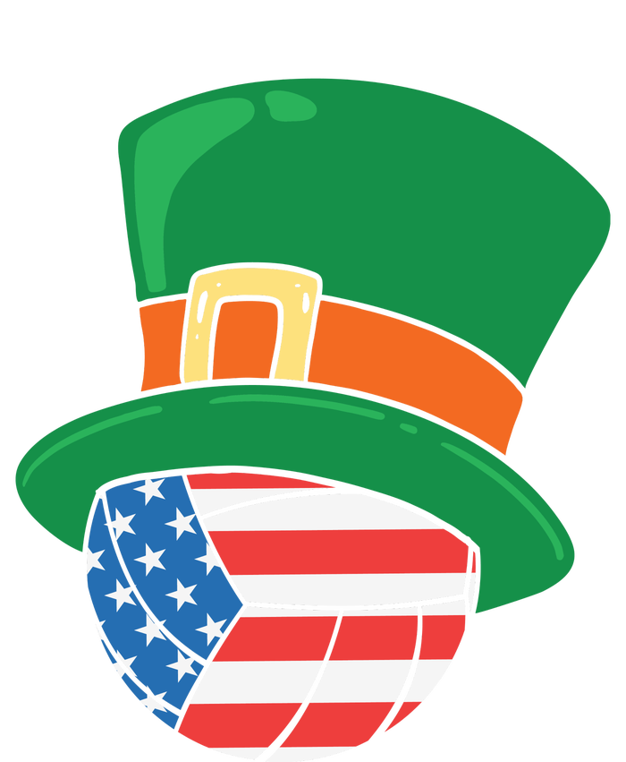 USA Flag Volleyball Leprechaun Patrick T-Shirt