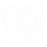 Funny Introverted But Willing To Discuss Cats Gift Valucap Bio-Washed Visor