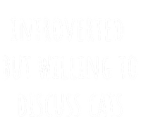 Funny Introverted But Willing To Discuss Cats Meaningful Gift Women's Racerback Tank