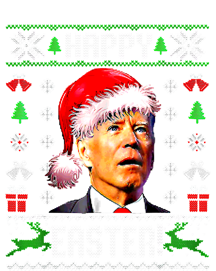 Funny Santa Joe Biden Happy Easter Ugly Christmas Confused Gift T-Shirt