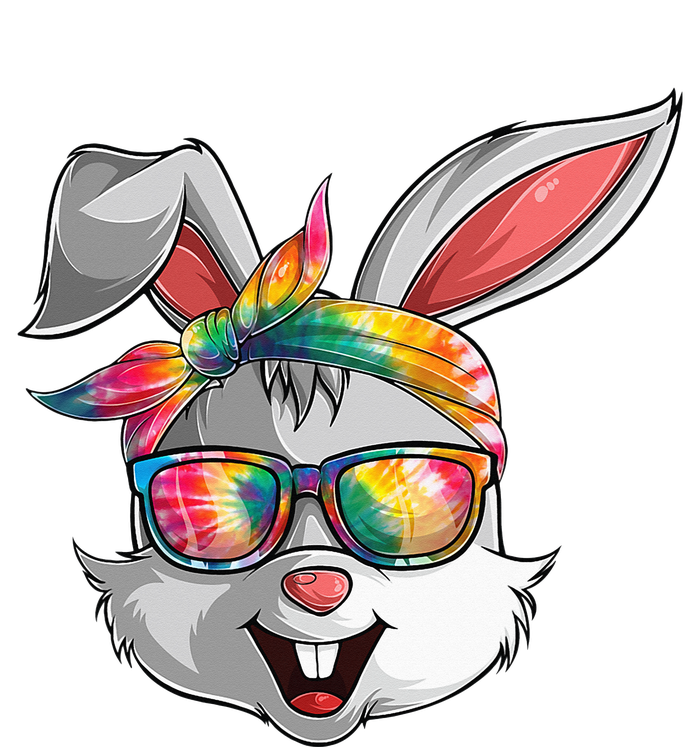 Bunny Face Tie Dye Glasses Easter Day T-Shirt