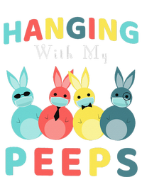 Hanging With My Peeps Colorful Bunny Easter day Gifts Tall Long Sleeve T-Shirt