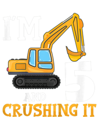 K.i.d.s Five 5yr 5th Birthday Digger Boy Construction 5 Years Old Women's T-Shirt