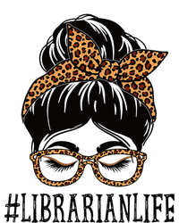 Librarian Leopard Messy Bun  Back To School T-Shirt