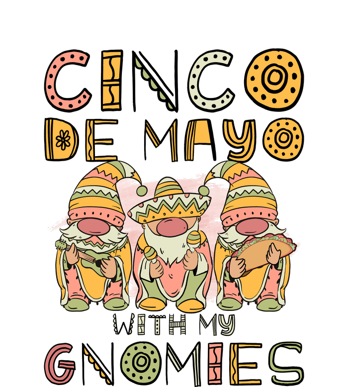 Cinco De Mayo With My Gnomies Mexican Trio Gnomes Boys Girls T-Shirt