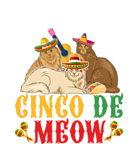 Funny Cinco De Mayo Gift Cinco De Meow Cat Sombrero Striped Beanie with Solid Band