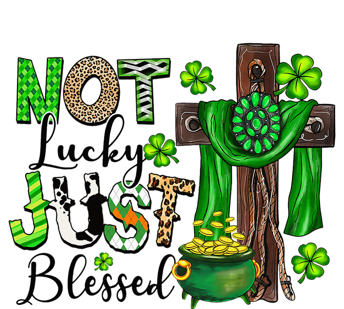 Not Lucky Just-Blessed Irish Christian Cross St Patricks Day Premium Hoodie