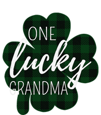 One Lucky Grandma Plaid Shamrock St Patricks Day Granny T-Shirt