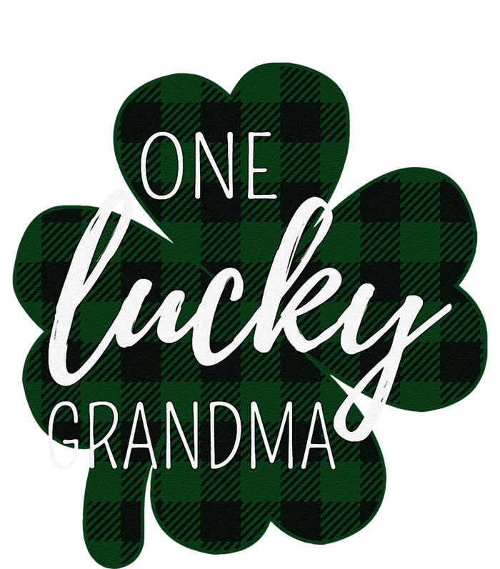 One Lucky Grandma Plaid Shamrock St Patricks Day Granny T-Shirt