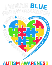 Grandma Grandpa I Wear Blue For My Grandson Autism Awareness  Impact Tech Backpack