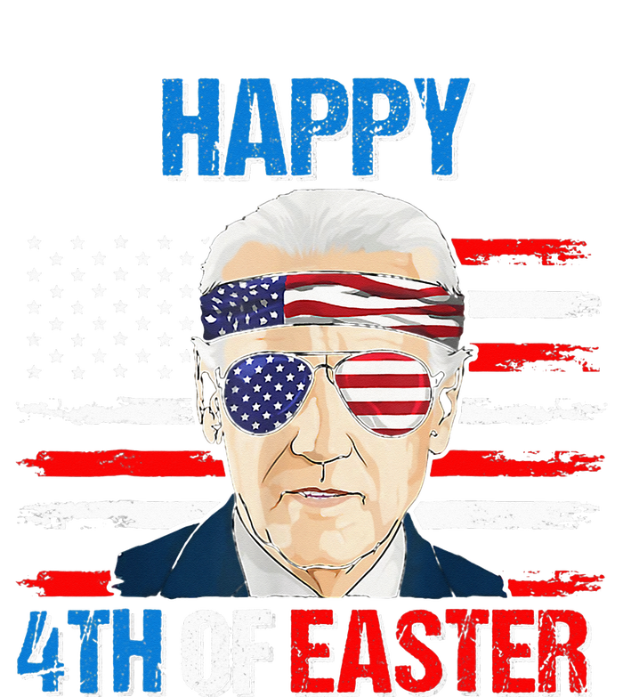 Happy 4th Of Easter Biden Confused 4th Of July American Flag  T-Shirt