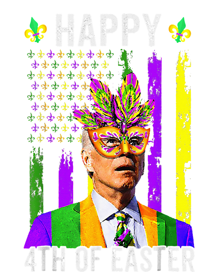 Happy 4th Of Easter Funny Joe Biden Mardi Gras Shenanigans  T-Shirt