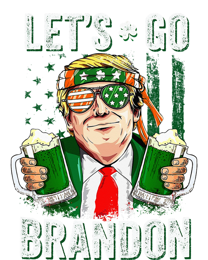 Happy St Patricks day Let's Go Beer Brandon Trump Leprechaun  High Crown Mesh Back Trucker Hat