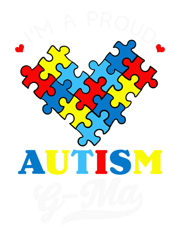 I'm A Proud Autism G-Ma Autism Awareness Heart Autistic  Toddler Sweatshirt