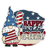 Happy Birthday America Gnome Patriotic 4th Of July Meaningful Gift Toddler Hoodie