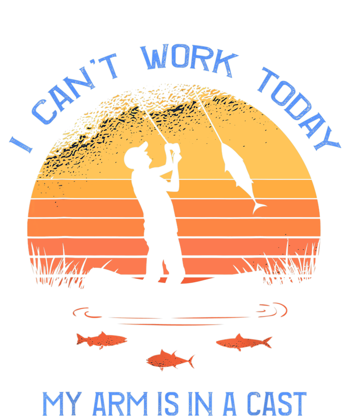 Fisherman, I can't work today my arm is in a cast, Funny Legacy Cool Fit Booney Bucket Hat