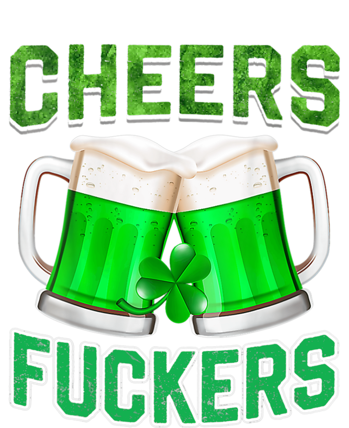 Wo Cheers Fuckers Funny StPatricks Day Irish Drinking V-Neck Sustainable Beanie