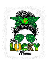 Wo One Lucky Mama St Patricks Day Mom Mother Shamrock Women's Flannel Pajama Set