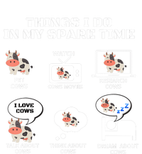 6 Things I Do In My Spare Time ,Farmer Cow Print Cow Stuff T-Shirt