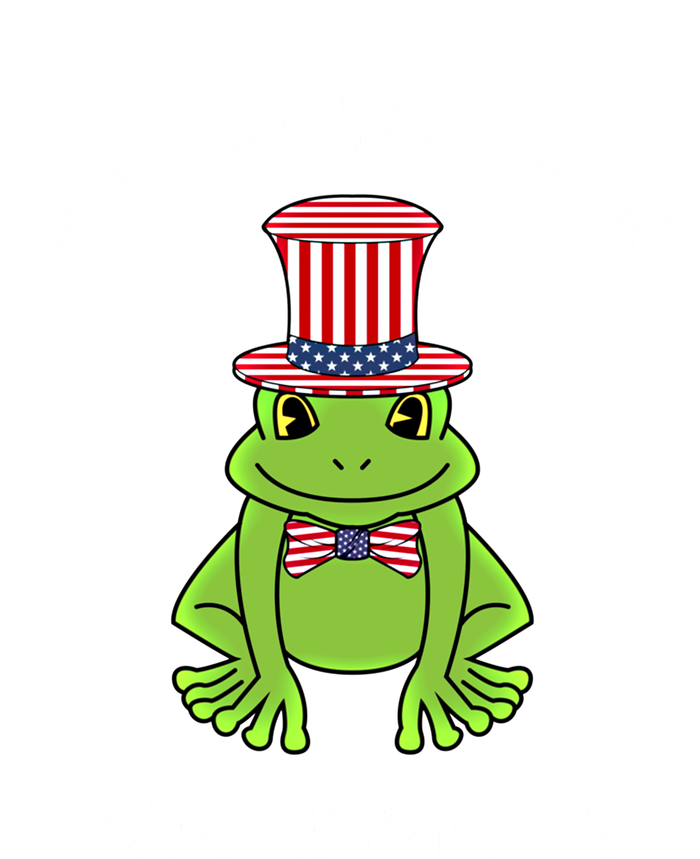 Happy Birthday To Me And America Patriotic 4th Of July Frog Gift T-Shirt