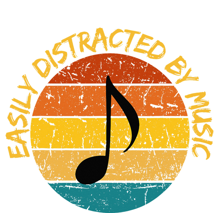 Funny Music Easily Distracted By Music Musician Music Lover T-Shirt