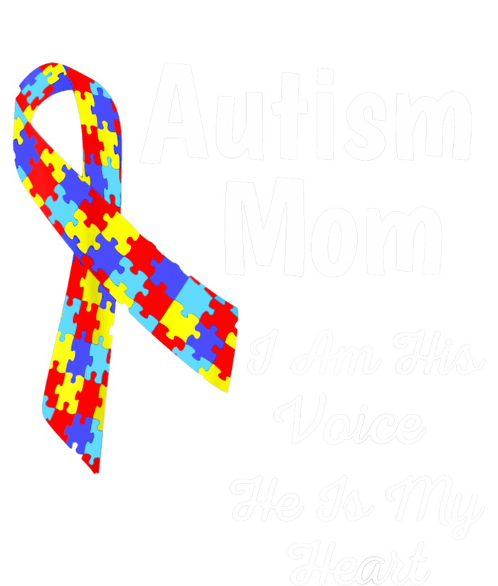 Autism Mom I Am His Voice He Is My Heart Cooling Performance Crew T-Shirt