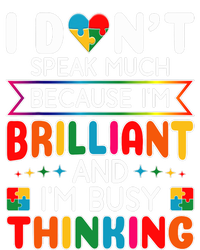 I Dont Speak Much Brilliant Autism Autistic Boy Girl Tall Long Sleeve T-Shirt