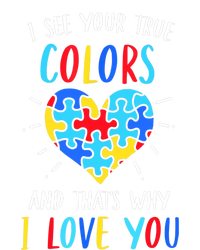 Autism Awareness Heart I See Your True Colors Puzzle Piece T-Shirt