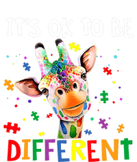 Autism Awareness Cute Giraffe Animal It's Ok To Be Different Performance Long Sleeve Polo