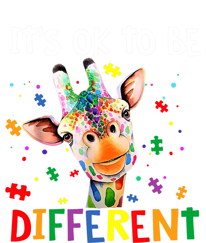 Autism Awareness Cute Giraffe Animal It's Ok To Be Different Performance Long Sleeve Polo