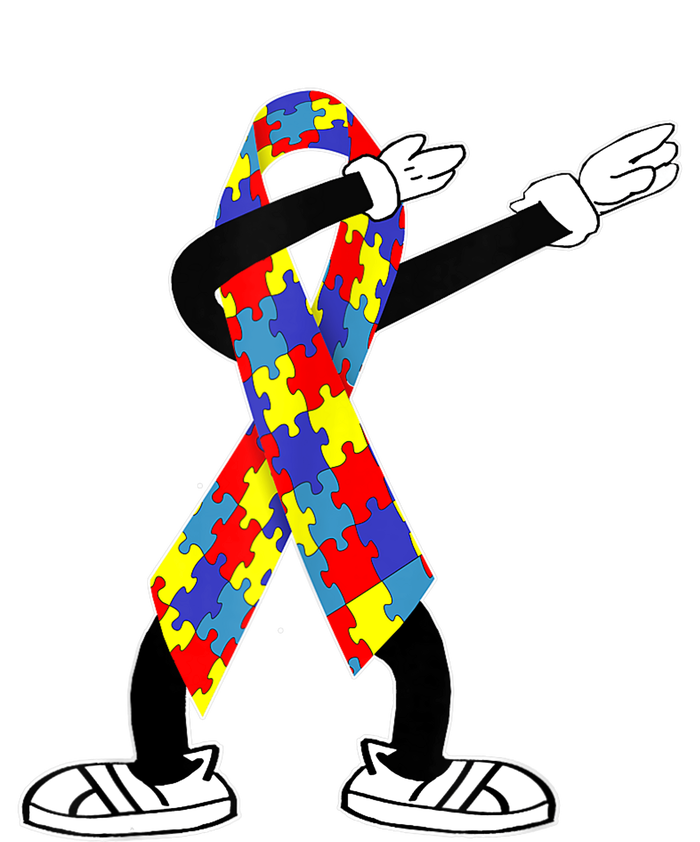 Autism Awareness Dabbing Puzzle Piece Love Dab Dance Women's Fleece Hoodie