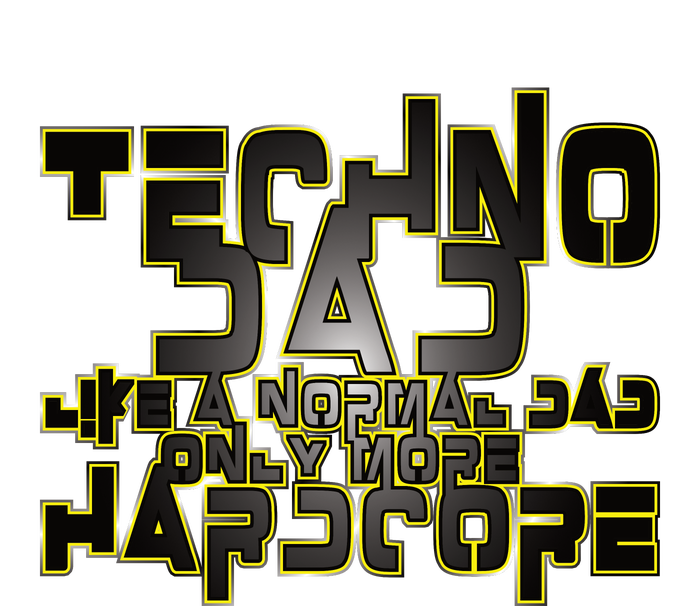 Techno Dad Like A Normal Dad Only More Hardcore Button