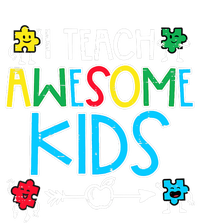 I Teach Awesome Autism Awareness Sped Teacher Me Kids Tie-Dye T-Shirt