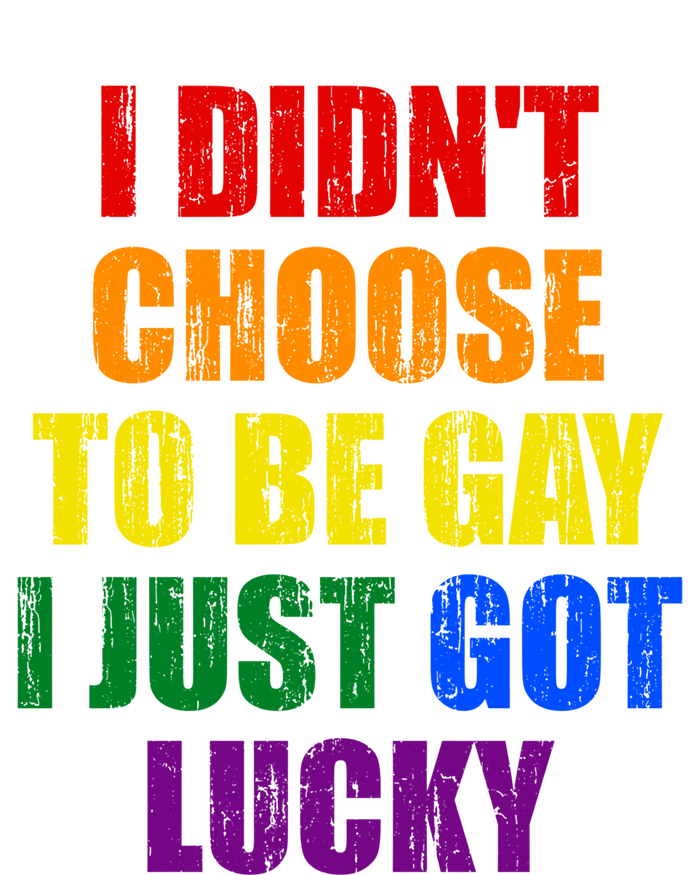 I Didn't Choose To Be Gay I Just Got Lucky Gift Mesh Reversible Basketball Jersey Tank