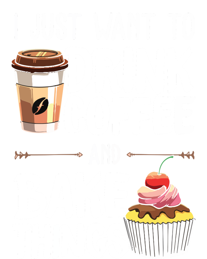 Drink Coffee And Bake Things Funny Pastry Baker Gift Toddler Fine Jersey T-Shirt