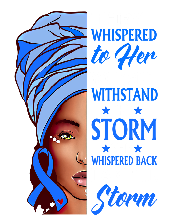 African Afro I Am The Storm Colon Cancer Awareness Gift Sustainable Knit Beanie