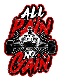 All Pain No Gain Gift Gym Workout Weight And Barbell Gift Short Acrylic Beanie