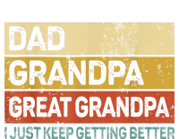 Fathers Day Gift From Grandkids Dad Grandpa Great GrandpaGrandpa Zip Tote Bag