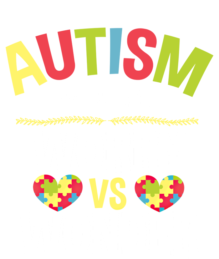 Autism Mom Worry Vs Wonder Month Cool Gift Valucap Bio-Washed Visor