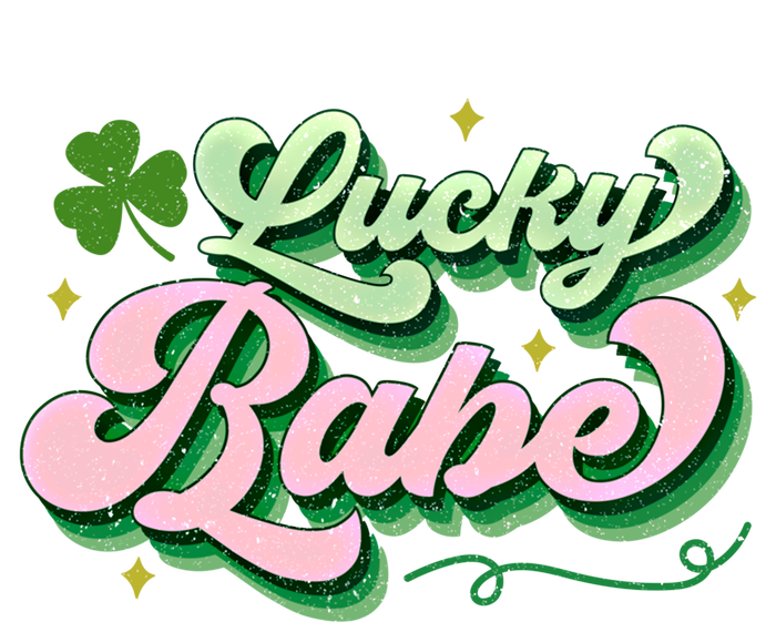 Babe Lucky Meaningful Gift Retro St Patricks Day Funny Graphic Gift Women's Tri-Blend 3/4-Sleeve Raglan Shirt