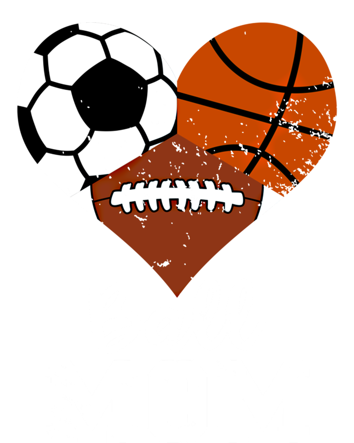 Ball Mom Funny Basketball Football Soccer Mom Gift T-Shirt